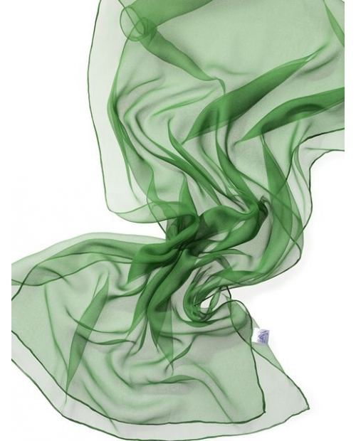 Šilkinis šalikėlis (Chifon 3,5) 180x45cm (mėtų žalia)