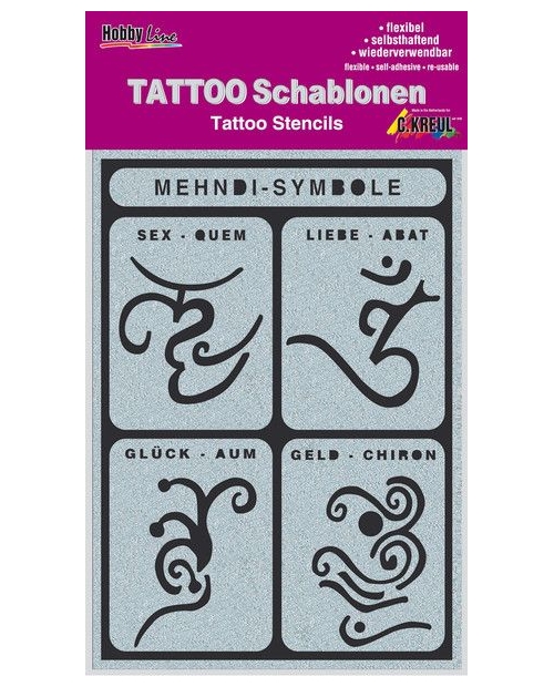 TATTOO Stencils Mehndi-Symbols