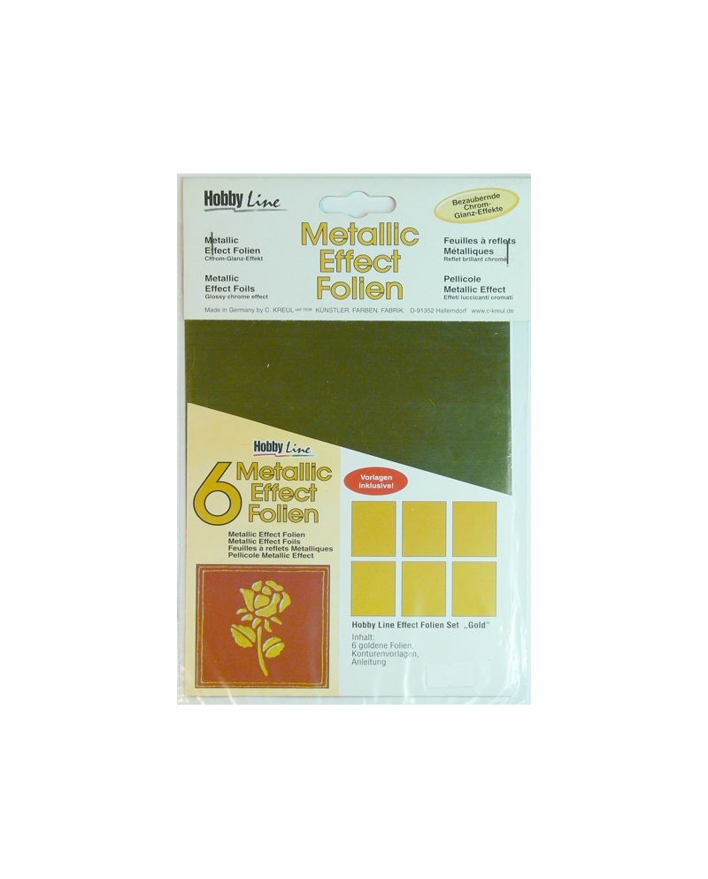 Metallic effect foil set "Gold"