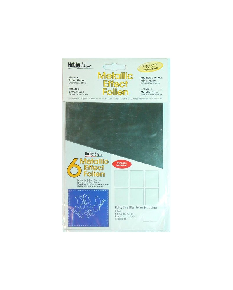 Metallic effect foil set "Silver"