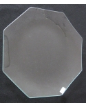 Stiklinė lėkštė (organinis stiklas), aštuonkampė 20cm
