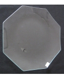 Stiklinė lėkštė (organinis stiklas), aštuonkampė 30cm