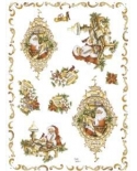Ryžinis popierius "Kalėdos" 34x46cm